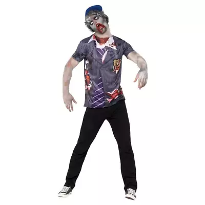 £11.99 • Buy Zombie School Boy Costume Adult - Mens - Perfect For Halloween