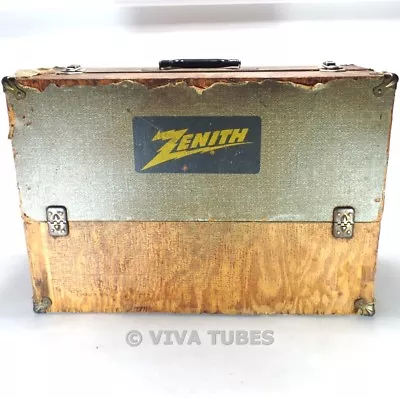 $24.95 • Buy Large, Grey Speckled, Zenith, Vintage Radio TV Vacuum Tube Valve Caddy Case
