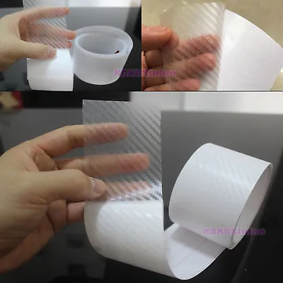 Stretchable 3D Texture Carbon Fiber Vinyl Wrap Film Car House Sticker Decal AB • $7.63