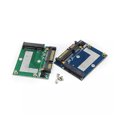 Mini PCI-e MSATA To 2.5''  SATA 6.0 Gps Adapter Converter Card Module Blue /Gree • $3.03