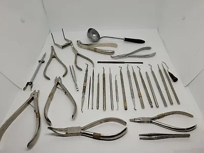 Surgical Instruments Lot Dental Tools Medical Vintage USA Germany Lot Of (30) • $90.97