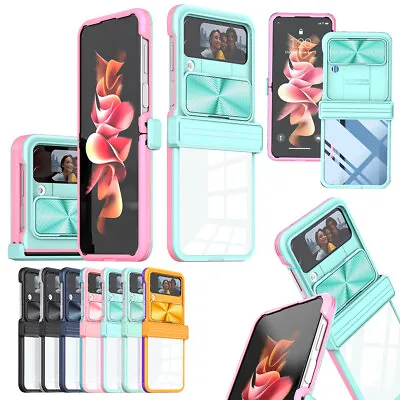 $9.09 • Buy For Samsung Galaxy Z Flip4 Lens Protector Heavy Duty Shockproof Hinge Case Cover