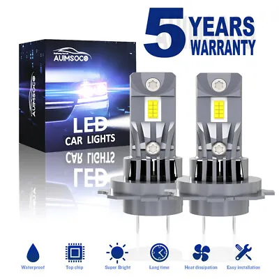 H7 Front LED Headlight Bulbs Kit High Low Beam 330000LM Super Bright Xenon White • $49.99