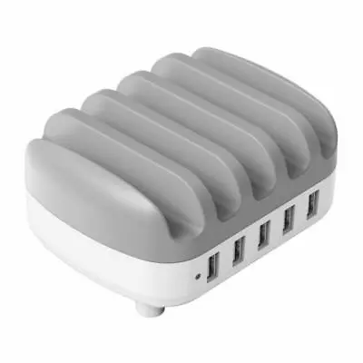 ORICO 5-Port USB Charging Station 5×2.4A Fast Charger Plug Dock Slot IPhone IPad • £24.99
