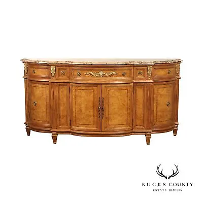 Jeffco French Louis XVI Style Marble Top Burlwood Sideboard • $3895