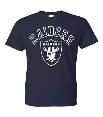 Las Vegas Raiders With Logo T-Shirt - All Design Colors + Sizes S-5XL • $17.99