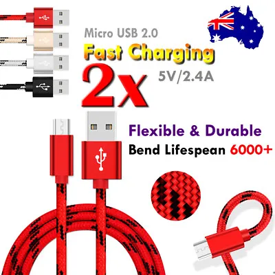 GENUINE Micro USB FAST Data Charger Cable Samsung Galaxy J2 J3 J36 J16 • $6.99