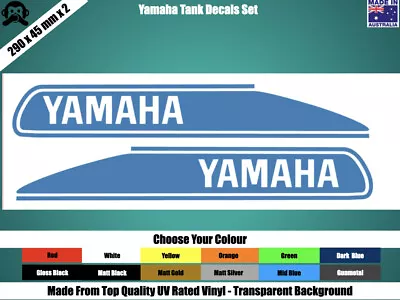 $14.95 • Buy Yamaha Tank Decals - Choose Your Colour