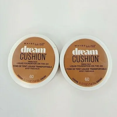Maybelline Dream Cushion 60 Warm Cocoa Fresh Face Liquid Foundation Unsealed 2 • $7.45