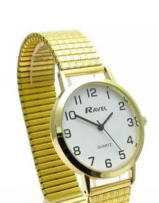 Ravel Men's  Gents Quartz Watch With Expanding  Gold Bracelet R0201.02.1s • £9.99