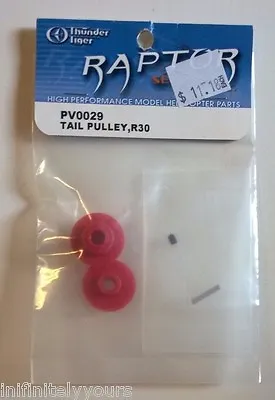 THUNDER TIGER RAPTOR Tail Pulley R30 Part PV0029 Heli RC Radio Control Part NEW • $6.99
