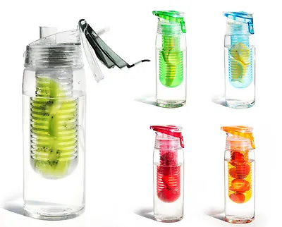 ASOBU Flavour 2 Go Reusable Fruit Citrus Infuser Water Bottle BpA Free Infusion • $10.88