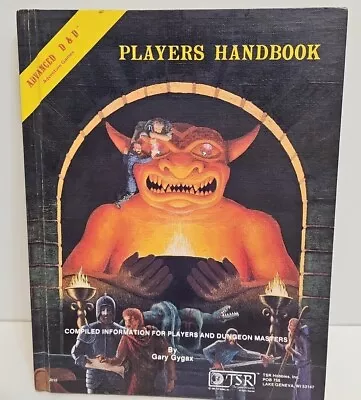 Official Advanced Dungeons & Dragons Players Handbook By Gary Gygax (Hardcover) • $75