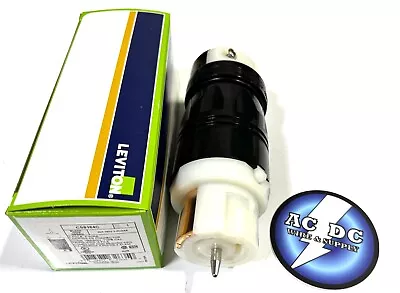 LEVITON 50-Amp FEMale Locking Cord Plug. 3-Phase 4-Wire 480 Volt CS8164C • $55.99