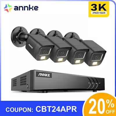 ANNKE 5MP 8CH CCTV Security Camera System Full Color Night Vision Audio Record • $256.49