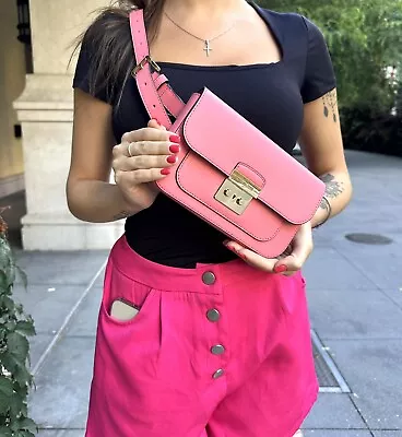 MICHAEL KORS BELT BAG CROSSBODY MK Leather Pink • $69