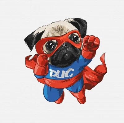 £5.77 • Buy Pug Dog Cute Animal Pet Art A4 Poster