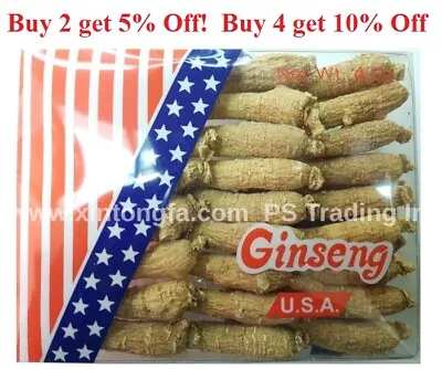 4oz To 1LB- 100% Small Wisconsin American Ginseng Root Long (#G1.1) 純正美国威州花旗蔘小長泡 • $14.25