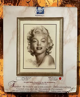 Vervaco TN 2005 Marilyn Monroe Counted Cross Stitch Kit 10.8  X 14.8  Monochrome • $27.97