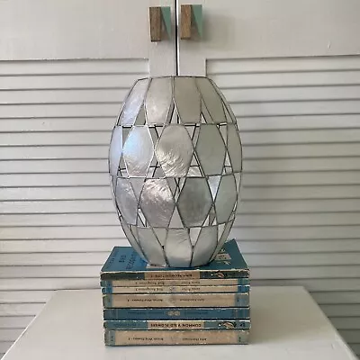 Vintage Capiz Shell Opalescent Ceiling Light Shade / Lampshade • £15.99