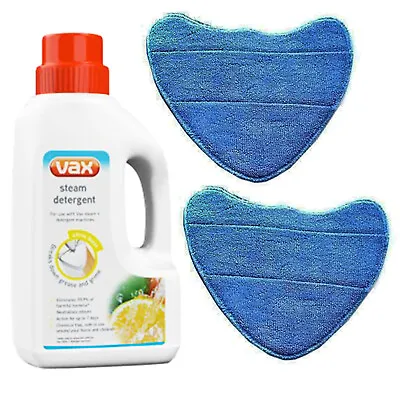 VAX Detergent + Pads 2 Microfibre Steam Cleaner Mop S86-SF-B S86-SF-C S86-SF-P • £15.73