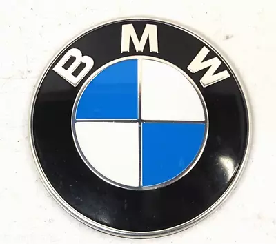 ✅ Genuine BMW E90 F10 F22 F32 F87 M2 M3 Front Round Emblem For Bumper Hood 82mm • $27.85