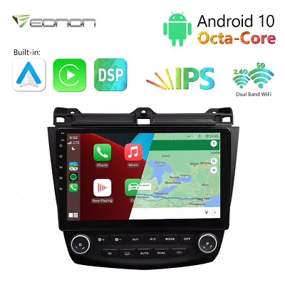 $261.70 • Buy US Android 10 10.1  8-Core Car Stereo Radio GPS CarPlay For Honda Accord 03-2007
