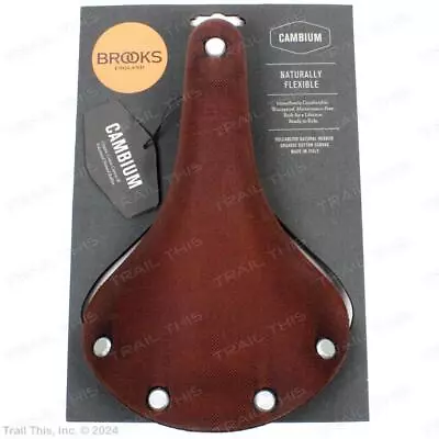 Brooks C19 Cambium All Weather Vintage Bicycle Saddle W/ Steel Rails - Rust • $169.95