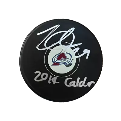 Nathan MacKinnon Colorado Avalanche Autographed Logo Puck With Inscription - JSA • $59.99