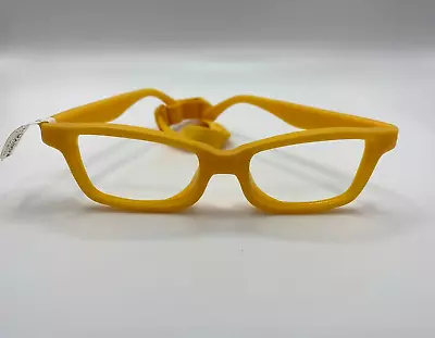 Miraflex Mayan 42 Kids Eyeglass Frames Mayan.42-HSP Mustard 42/15 • $109.99