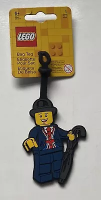 LEGO London Lester Bag Luggage Tag Bowler Hat Man Union Jack Waistcoat NEW • £13.99