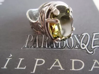 $69.99 • Buy SILPADA RETIRED Sterling Silver 925 Olivine Swarovski Crystal Ring Sz 7 R1883 LB