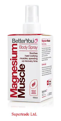 £9.80 • Buy BetterYou Magnesium Muscle Body Spray Soothes Hard-Working Muscles - 100ml