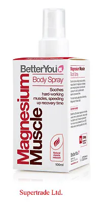 BetterYou Magnesium Muscle Body Spray Soothes Hard-Working Muscles - 100ml • £12.02