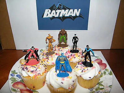 Batman And Villains Set Of 12 Cake Toppers Cupcake Toppers Party Decorations • $15.95