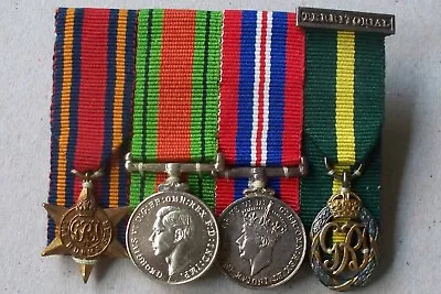 British WWII Burma Star Territorial Decoration Geo VI Miniature Group Of Medals • £55