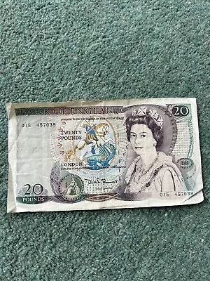 Old £20 Pound Note 01E 457039 Circulated • £40