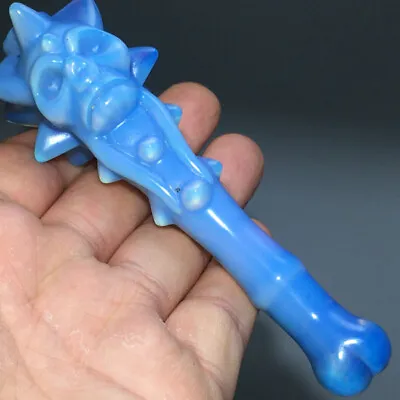 105g 4.4 Natural Crystal. Opallite.Hand-carved.Exquisite Skull Magic Stick.70 • $0.01