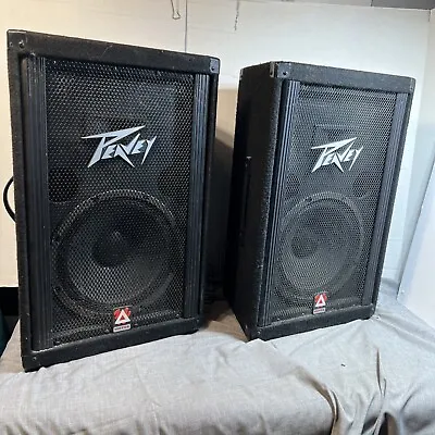 Pair Of Peavey 112 TCS PA Speaker / Monitor Speakers Tested Working • $210