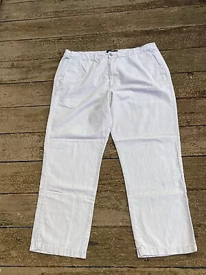 MARC ANTHONY Men's Linen Blend Slim Fit Pants 40x30 Beige EUC • $8