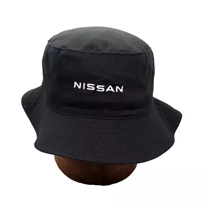 NISSAN Retro Boonie Y2K Streetracer Car Cotton Hat Mens Unisex Black Cap OSFM • $17.99