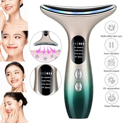 Anti-Wrinkle Microcurrent Skin Tightening Lifting Device Facial Beauty Machine • £14.69