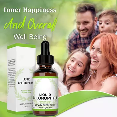 £8.59 • Buy 59ML Chlorophyll All-Natural Extract Liquid Drops Water Soluble Mint Flavour NEW