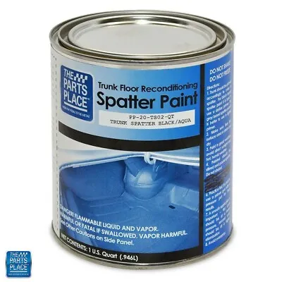 $89.99 • Buy GM Cars Aqua / Black Trunk Splatter Paint - Professional Quality - Quart