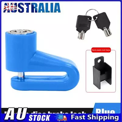 Electric Scooter Disc Brake Lock Anti Theft With Lock Frame For M365 (Blue) * • $7.83