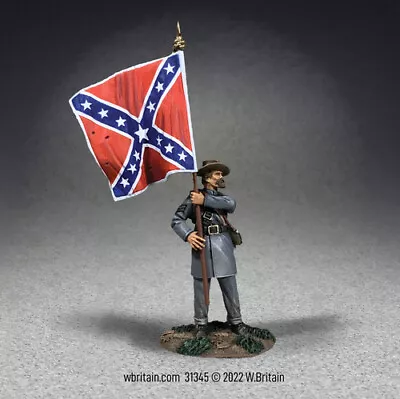 $58 • Buy WBritain #31345 American Civil War- 1st Issue 4th Texas Flagbearer