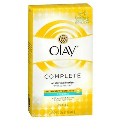 Olay Complete All Day Uv Defense Moisture Lotion Sensitive Skin 4 Oz By Olay • $45.72
