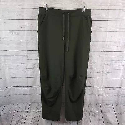 Marika Womens Pants Sz XL Green High Rise Drawstring Pockets • $16.19