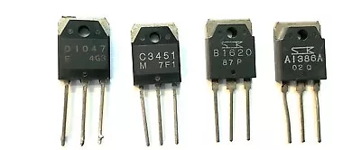 Transistors D1047 2SD1047  C3451 2SC3451  B1620 2SB1620  A1386A  2SA1386A • $6.88