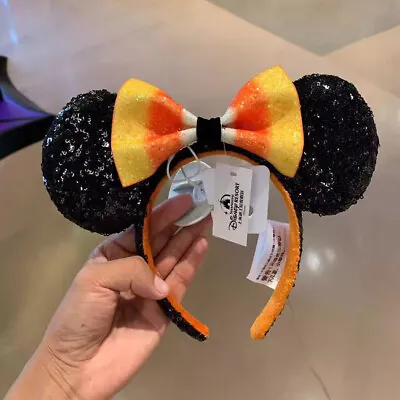 Disney Parks Minnie Mouse Halloween Candy Corn Bow Ears Headband • $14.15